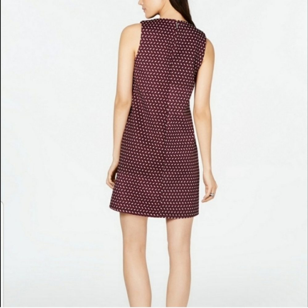 Michael Kors Geometric Printed Studded Dress Size Medium Garnett NWT - Picture 4 of 8